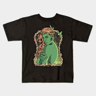 Green woman Kids T-Shirt